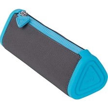 MarkEntegra Koyu Gri-Fosforlu Mavi Üçgen Kalem Çantası, Prismo Sl-Ply