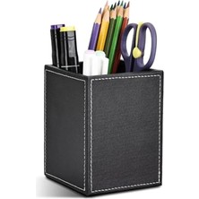 MarkEntegra Siyah Deri Kalemlik, Ofis Aksesuarları Için Şık ve Fonksiyonel