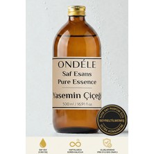 Ondéle %100 Saf Yasemin Çiçeği Esansı 500ML | Seyreltilmemiş Ultra Konsantre Parfüm Özü (Esansiyel Yağ Değildir)