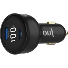MarkEntegra 100W Araç Şarj Aleti, LED Ekranlı Type-C + Usb-A
