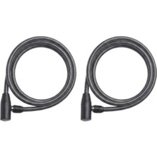 MarkEntegra Izi 2 Adet Bisiklet Kilidi Seti - 80 cm Kesilmez Çelik Halat - Motosiklet, Scooter ve Bebek Arabası Için Güvenlik Kilidi