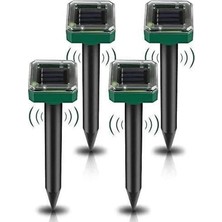 MarkEntegra Güneş Enerjili Köstebek Kovucu, 4 Adet, Bahçe ve Tarla Için Etkili