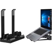 MarkEntegra Dikey ve Eğimli 3 Slotlu Laptop Standı - Ergonomik Tasarım