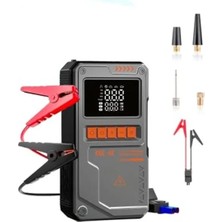 MarkEntegra 4 Fonksiyonlu Şarjlı Araç Akü Takviye Cihazı, 10000MAH Kapasite
