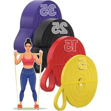 MarkEntegra Barfiks Lastiği Seti - Antrenman Için 5 Farklı Seviye