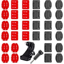 MarkEntegra 34 Adet Yapışkan Ped ve Montaj Duy Seti, Aksiyon Kameraları Için