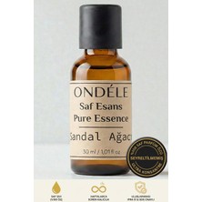 Ondéle %100 Saf Sandal Ağacı Esansı Esansı 30ML | Seyreltilmemiş Ultra Konsantre Parfüm Özü (Esansiyel Yağ Değildir)