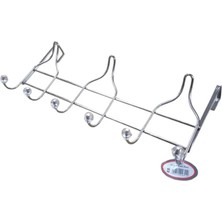 Royaleks Group Kesgin Market® Enfa Amerikan Kapı Arkası Askı 6lı - Krom Royaleks-Ka-06 Teknokesgin