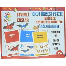 Laço Kesgin Market® Sevimli Kuşlar Okul Öncesi Eşleştirme Oyunu 20 Parça Teknokesgin