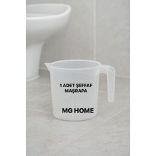 PremiumPort Şeffaf Plastik Maşrapa, Dayanıklı ve Hafif, Kolay Kullanım