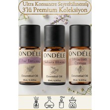 Ondéle 3'lü Ilkbahar Neşesi Saf Esansiyel Uçucu Yağ Buhurdanlık Mum Difüzör Kokusu: Lilac,sakura,sümbül