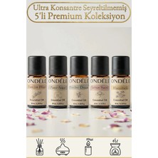 Ondéle 5'li Kozmetik ve Şefkat Uçucu Yağ Difüzör Ortam Kokusu: Poudre,pure Aura,lotus,vanilla,hanımeli