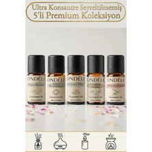 Ondéle 5'li Yaz Ferahlığı Saf Esansiyel Yağ Buhurdanlık Mum Kokusu: Ocean,pure Breeze,sakura,aura,frekans