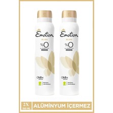 Royaleks Kesgin Market® 2 Adet Emotion Bliss Kadın Vegan Deodorant 150 ml Hızlı Kurur , Leke Bırakmaz T