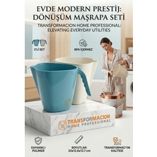 PremiumPort Şık ve Dayanıklı 2'li Modern Banyo Su Tası Seti, Ergonomik Tasarım