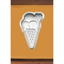 Hobist Külahlı Dondurma Kurabiye Kalıbı ve Şeker Hamuru Kalıbı