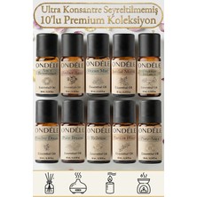 Ondéle 10'lu Zen & Relax Saf Esansiyel Yağ Mum Buhurdanlık Difüzör Ortam Kokusu Seti