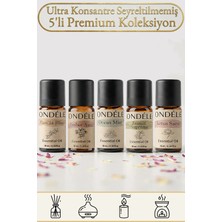 Ondéle 5'li Tropikal Rüzgar Saf Esansiyel Yağ Buhurdanlık Mum Kokusu: Vanilla,jasmin,ocean,lotus,amber