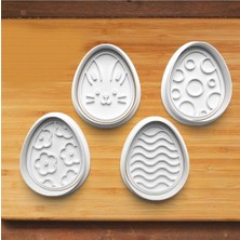 Hobist Easter Paskalya Sürpriz Yumurta Kurabiye Kalıbı ve Şeker Hamuru Kalıbı