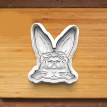 Hobist Gözlüklü Tavşan Kurabiye Kalıbı ve Şeker Hamuru Kalıbı