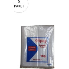 Gipaş Kesgin Market® Bakkaliye Naylon Torba 5'kg Lık 30X52 cm 5 Paket (Takriben 550 Adet) Teknokesgin
