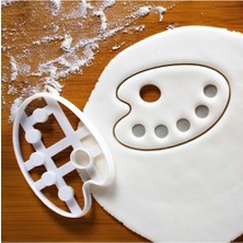 Hobist Resim Boya Paleti Kurabiye Kalıbı ve Şeker Hamuru Kalıbı