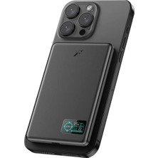 Fiberliz Newface PW595 5.000 Mah Dijital Göstergeli 20W Type-C ve 15W Kablosuz Şarj Pd Hızlı Şarj Magsafe Powerbank - Siyah