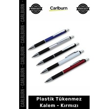 Carlburn Özel Üretim Promosyon Logolu Kaliteli Kurumsal Ofis Şık Baskılı Plastik Tükenmez Kalem Kırmızı