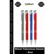 Carlburn Özel Üretim Baskılı Kurumsal Promosyon Ofis Hediyelik Kaliteli Şık Metal Tükenmez Kalem