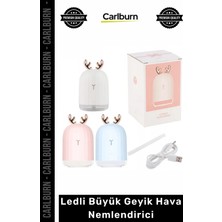 Carlburn Özel Üretim Sessiz Taşınabilir Ultrasonic USB Şarjlı Dekoratif Ledli Büyük Geyik Hava Nemlendirici