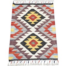 Zehra Abla Halı Yeni El Dokuma Otantik Cerit Yörükleri Meşhed Iran Yün Kilim 7276