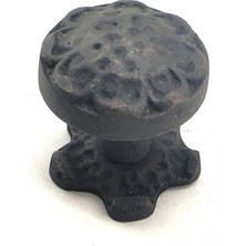 Najmaddin Antika Tarz Dekoratif Pirinç Anıt Mobilya, Çekmece Düğme - 25 Mm, Oksit Çerçici Naj