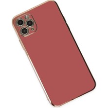 Najmaddin Newface iPhone 11 Pro Max Kılıf Volet Silikon - Kırmızı Najmaddin Markaon