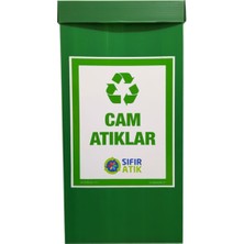 PremiumPort Çevre Dostu Cam Atık Toplama Kutusu, Sıfır Atık Çözümü