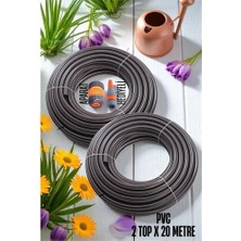 SHC4200 2 Top 20 Metre Bahçe Hortumu Sulama Aparatı Set 721899