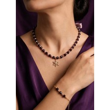 Lumea Mama ✨ Mor Işıltılı Zarafet Kolye & Bileklik Seti ✨