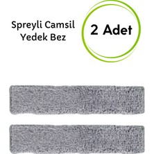 PremiumPort Spreyli Camsil Yedek Bezleri, 2 Adet Mikrofiber Temizlik Seti