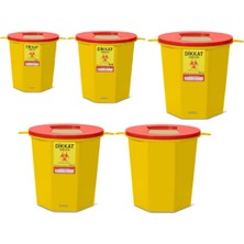 PremiumPort Pratik 1,3 Litre Tıbbi Atık Kovası Seti – 10 Adet