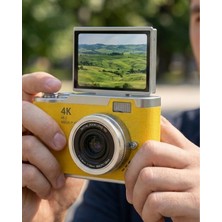 Pileli Store Yeni Nesil Dijital Kamera 48 Mp 4K Video Zoomlu Selfie ve Vlog Kamera