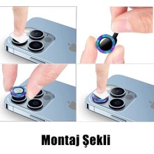 Mabeyn Bzontech 13 Pro Max ile Uyumlu Mercek Lens Kamera Koruyucu Sierra Mavi