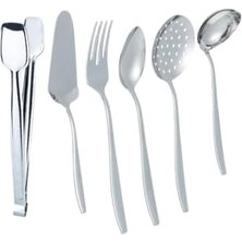 Mabeyn Paslanmaz Çelik 6 Parça Kepçe Kevgir Takımı