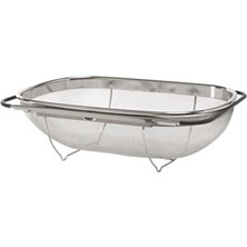 Mabeyn Ikea Idealisk – Colander, Stainless Steel, Black – 34 x 23 cm