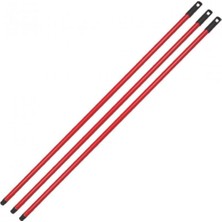 PremiumPort Kırmızı Demir Temizlik Mop Sapı 110 Cm, Dayanıklı ve Uzun Ömürlü