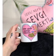 Mabeyn Giftmoda Sevgi Yemekti Tasarımlı Kupa