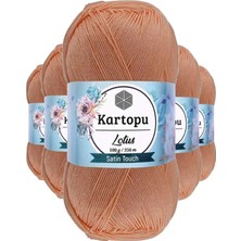 Die Grup 5 Adet Lotus Bikini Büstiyer Bluz Örgü Ipi  K277 Şeftali