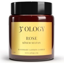 Mabeyn 3'ology Rose Kösem ve Lavender Hürrem Özel Mum, 250GR