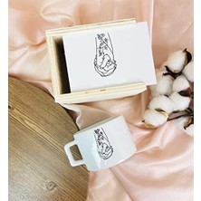 Mabeyn Giftmoda El Ele Aşıklar Tasarımlı Kutulu Kupa