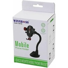 Mabeyn Araç Telefon Tutucu, 360° Dönebilen Akrobat Kol, Vantuzlu, Oynar Başlıklı, Genişlik Ayarlı