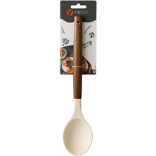 Mabeyn Akasya Saplı Kaşık – Yanmaz, Dayanıklı, Çizilmez ve Kullanışlı Mutfak Kaşığı