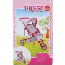 Sinerjim 3 Tekerlekli Pembe Gri Puset